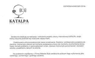 Rekomendacja - strona www: Katalpa