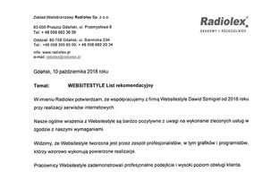 Rekomendacja - strona www Radiolex