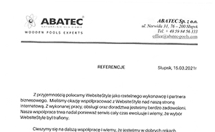 Rekomendacja - strona www: Abatec