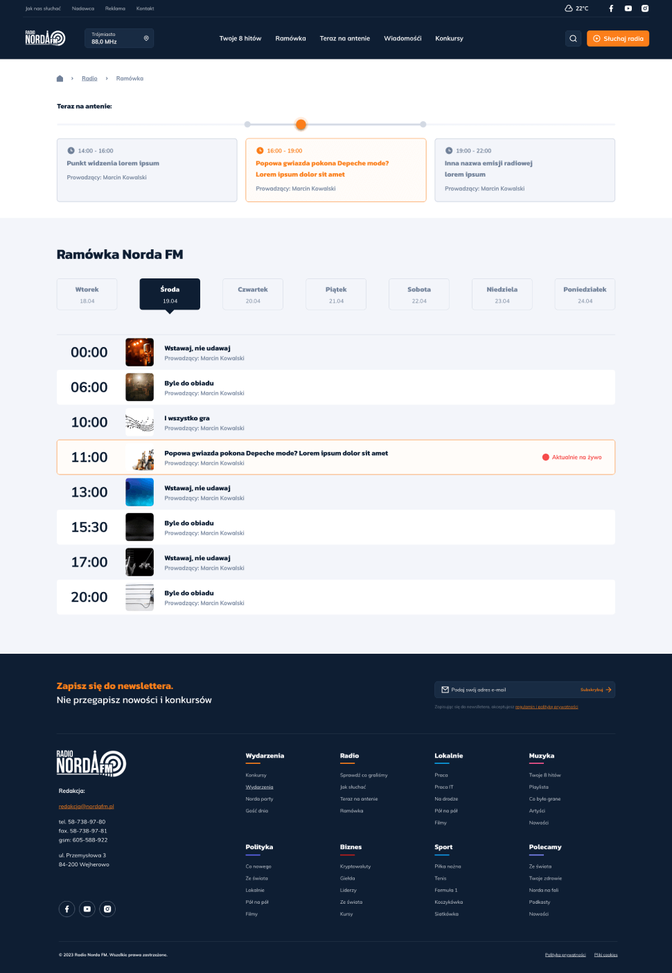 nowoczesne projekty stron internetowych